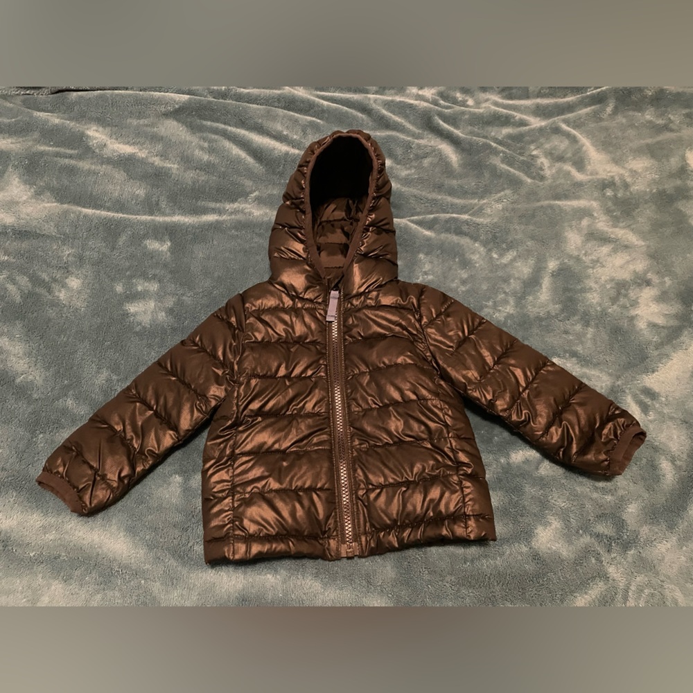 Primary puffer coat, size 12-18 months, black